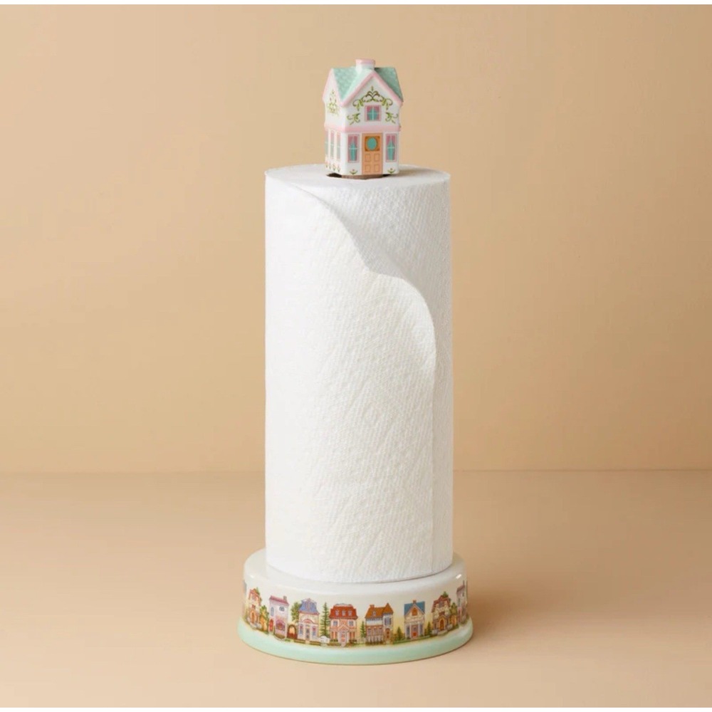 Lenox Spice Village Paper Towel Holder - NEW w/ Original Box
